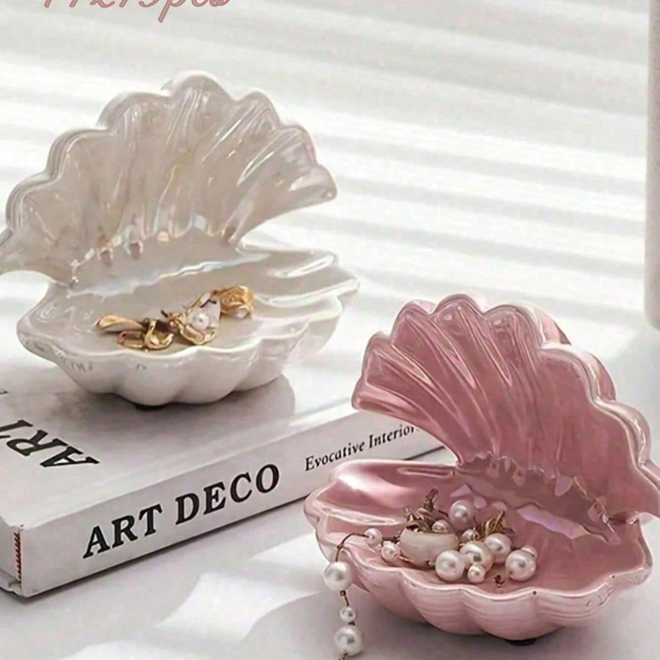 Jewelry Tray, Shell Statue Jewelry Box, Ceramic Jewelry Tray With Flip Lid Jewelry Storage Tray, Ring Tray Key Bowl, Ocean Jewelry Box, Decorative Jewelry Tray, Cute Room Decor Jewelry Storage Box, Suitable For Vanity, Nightstand