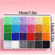 144 Colors 2.6mm Mini High-Quality Fuse Beads Set With Upgraded Tool Kit, Includes Templates And Tools, Suitable For Home DIY Pixel Art, Handmade Beading Set, Perfect For Creative Art Projects And Home Decor, Valentine's Day Gift - Multicolor - View 7