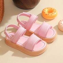 Caweiny Girls' Fashionable Sunny Sandals Suitable For Daily Wear - Baby Pink - View 7