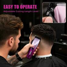 Wmark Hair Clipper Professional Hair Trimmer Hair Clipper Electric Hair Clipper Cordless Clippers Set Adjustable Barber Hair Clipper NG-7013 - Multicolor - View 6