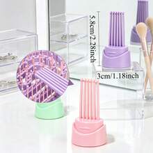 2/3 buah Sisir Pijat Rambut Mini Warna-warni, Sikat Pembersih Rambut, Sisir Pembersih Serbaguna, Sisir Pengeriting Rambut Rumahan, Kepala Sikat Pembersih Multifungsi untuk Membersihkan Cakar Hewan Peliharaan - MultiWarna - View 11