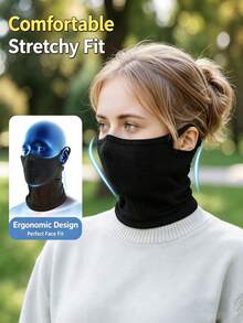 UPF50+ Face Mask, Neck Gaiter, Ear Loop Face Cover, Sun Protection Mask, UV Protection Neck Gaiter, Cooling Face Cover, Breathable, Lightweight, Windproof, UV Protection, Cycling Mask, Motorcycle Face Cover, Running Neck Gaiter, Fishing Mask, Outdoor Sports, Unisex, Neck Protection Cover - Multicolor - View 3