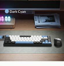 Acer Combo inalámbrico de teclado y ratón de doble modo, silencioso, recargable, con diseño bicolor, para oficina, Bluetooth - Ver 12