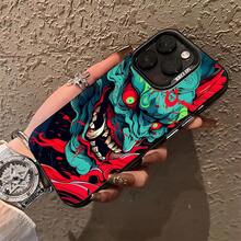 Phone Case - Individual Doodle Phone Case Suitable For Iphone 16 15 14 13 12 11 Pro Max X XR XSMAX 8 7 Plus Anti-Drop Matte Back Cover - 透黑 - 查看 6