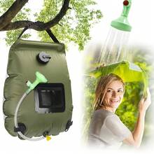 5.28 Gallon Outdoor Solar Shower Bag - Suitable For Bathing, Camping And Washing. Equipped With Detachable Hose And Nylon Rope, Convenient For Portable Storage Of Cold And Hot Water During Hiking, Climbing And Travel - Multicolor - View 6
