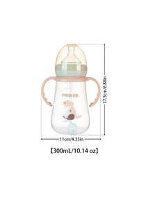 1 buah Botol Susu Bayi Motif Dinosaurus PP dengan Dot Silikon, Anti Jatuh dan Tahan Lama, Cocok untuk Bayi Usia 0-3 Tahun untuk Minum Susu dan Air - MultiWarna - View 14