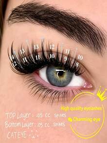 Premium Plush Faux Eyelashes For, Light And Fluffy Mature Lash Shop Same Style On-Camera Thick Eyelashes, Cat Eye, Voluminous - View 4