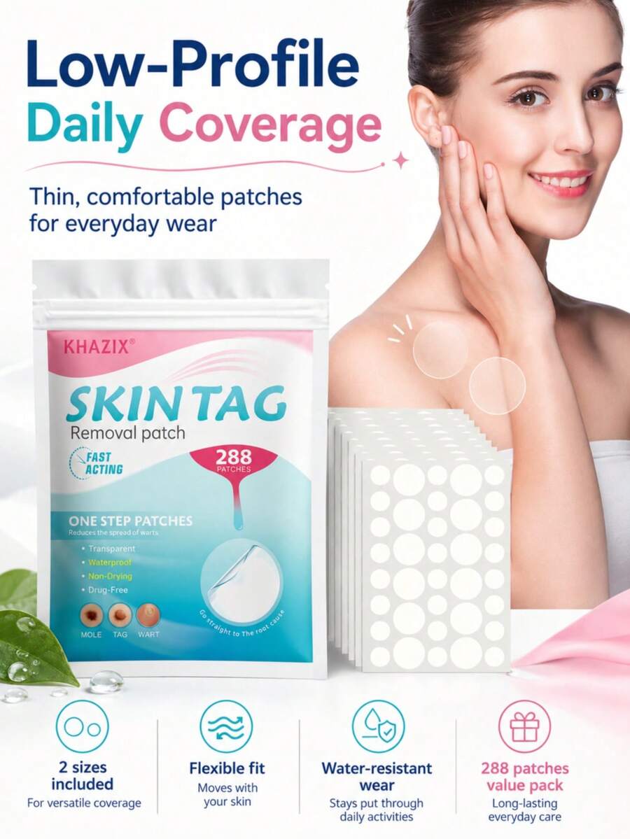 288 pièces Patchs anti-acné, formule douce confortable et respectueuse de la peau, soins naturels anti-acné, patchs hydrocolloïdes imperméables - Patchs anti-acné - Voir 1