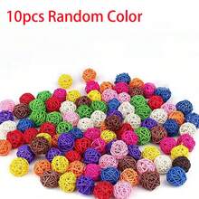 50pcs/10pcs Mainan Burung Bola Anyaman Rotan, Mainan Kunyah untuk Burung Beo, 3cm/1.18 inci, Cocok untuk Burung Parkit, Burung Lovebird, Hamster, Kelinci, Dekorasi Buatan Tangan DIY - A+B - View 11