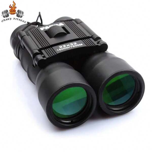 Upgraded 22x32 Night Vision Binoculars Telescope Wide Angle Optical Lens Zoom Portable Folding Binocular Spy Telescopio Pec