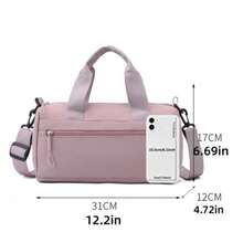 1pc Minimalist Solid Color Fashion Small Multifunctional Crossbody Storage Bag, Small Capacity Gym Bag, Versatile Women's Shopping & Work Shoulder Bag, Small Soft Bag Water-Repellent Fabric, Portable Lightweight Mini Gym Bag Gym - Multicolor - View 4
