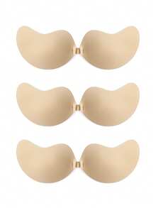 4 Pairs Invisible Sexy Front Closure Breast Petals, Seamless Backless Bras For Women - Multicolor - View 40