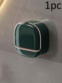 Wall-Mounted Soap Holder, Waterproof Flip-Top Design, Minimalist Soap Box, Suitable For Men And Women, Durable, Applicable For Kitchen, Bathroom, Shower Room, Home Bathroom Decor Storage Accessory, Travel Essential Shower Storage Rack - Multicolor - View 15