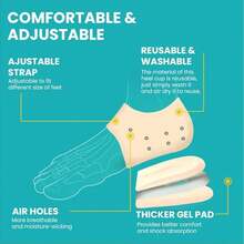 4pcs/2sets Women Only Heel Support Sleeve , Adjustable Wrap Strap Foot Cushion Pad, Breathable Hole Design For Foot Discomfort Relief, Back To School Daily Foot Care Supply, Teacher Small Gift, High Heel Wear And Rest Time Foot Protection Accessory. - A - View 4
