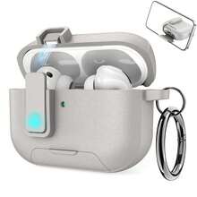 Wireless Earbuds Protective Case Snap Button Magnetic Lock Lid Built-In Phone Stand Compatible With Apple Earbuds Gen 1 2 3 4 Pro Pro2 Pro3 TPU Shockproof Anti-Scratch Full Wrap Shell Universal Size 1pc For Men Women Teens Birthday Holiday Gift Summer Beach Travel Accessory - Multicolor - View 13