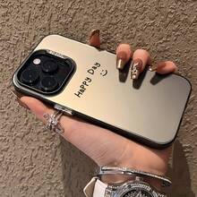 Funda de teléfono con  feliz y sencillo,Aplicable a iPhone15/15Plus/15Pro/15Promax,iPhone14/14Plus/14Pro/14Promax,iPhone13/13Pro/13Promax,iPhone12/12Pro/12Promax,iPhone11/11Pro/11Pro Max,iPhone7/8 Plus,iPhoneXR/XSMax. - Negro transparente - Ver 5