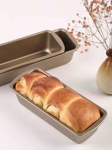 1/2pcs Large/Medium/Small Pound Cake Mold, Non-Stick Loaf Pan, Rectangular Bread Mold, Baking Tool For Home Use - Multiple Styles and Colors - View 7