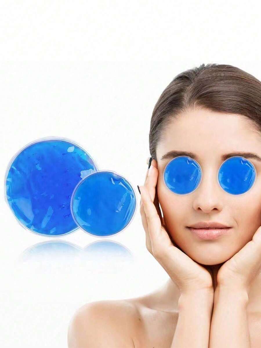 Mini Gel Ice Pack Cold & Hot Compress Eye Mask, Reusable Small Ice Pack, Cold & Hot Compress Face Tool, Round Eye Mask - Round - View 1