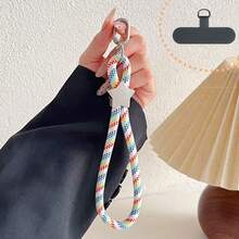 1 Set Minimalist Star Decor Braided Phone Wrist Strap, Anti-Lost Universal Phone Lanyard With Metal Buckle, Durable Handheld Rope For Daily & Outdoor Use - Multicolor - View 15
