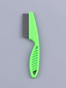 1/2pcs Pet Cleaning Brush - Stainless Steel Cat & Dog Comb, Effectively And Gently Removes Tangled Fur And Fleas, Suitable For Dogs And Cats - Multicolor - View 7