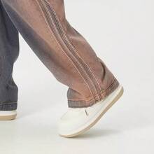 Adidas Celana Olahraga Denim Klasik Clover Wanita, Potongan Lebar dan Lurus - Denim Indigo - View 8