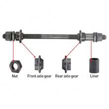 150/180mm Bike Bicycle Wheel Hub Axle Front Rear Solid Spindle Shift Shaft Sport - OC0000047647419 - View 8