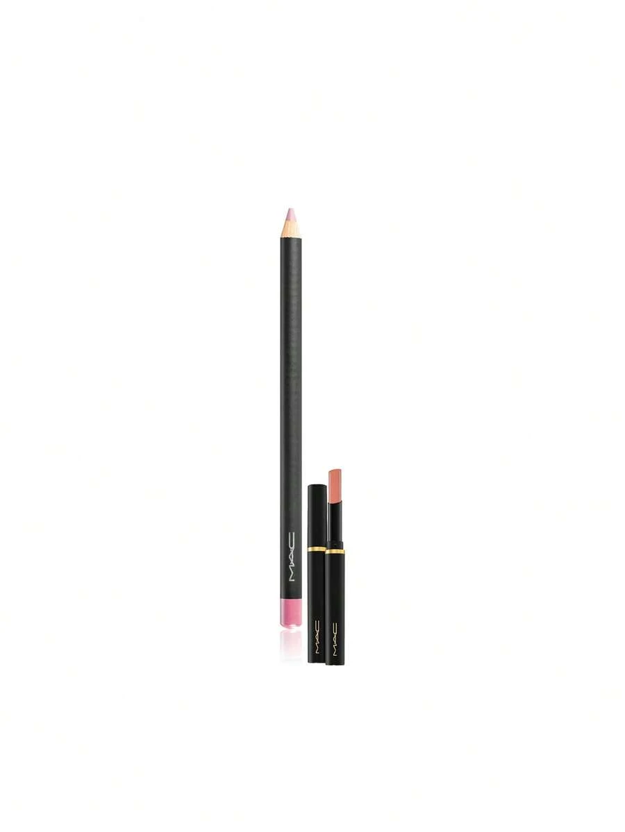 MAC [Bundle] Lip Pencil Edge To Edge 1.45 G + Powder Kiss Velvet Blur Slim Stick Spice World 2 G - Edge To Edge+Spice World - View 1