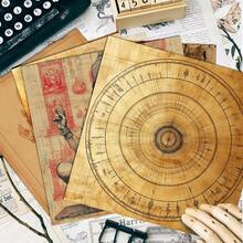 24 Sheets 6*6 Inch Deity Mandala Illustration Scrapbook/Journal Paper, Vintage Aged Paper Texture Suitable For Collage, Origami And Journaling Materials, DIY Paper, Handmade Scrapbook, Bullet Journal, Greeting Cards, Gift Wrapping - Square - View 6