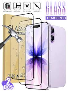 2片裝全螢幕HD鋼化玻璃螢幕保護貼，相容 iPhone 18 Pro/18 Pro Max/17 Pro Max/17 Pro/17 Air/17、16 Pro Max/16 Pro/16 Plus/16、15/15 Plus/15 Pro/15 Pro Max、14/14 Plus/14 Pro/14 Pro Max、13/13 Mini/13 Pro/13 Pro Max、12/12 Mini/12 Pro/12 Pro Max、11/11 Pro/11 Pro Max、X/XS/XS Max、8/8 Plus/7/7 Plus 系列 - 無色 - 查看 32
