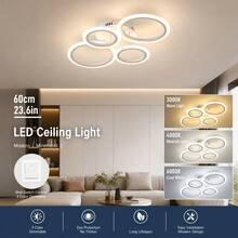 三色 LED 吸顶灯，开关控制，安装简便，适用于卧室、客厅、走廊、门厅、厨房、餐厅、办公室等室内照明装饰 - 彩色 - 查看 13