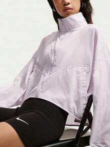 Nike Jaket Tenun Tanpa Tudung Wanita AS W NSW LTWT RIPSTOP WR JKT IF0588-583 - Baby Pink - View 3