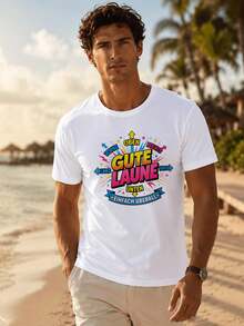 Damen-T-Shirt mit V-Ausschnitt und dem Slogan "Good Vibes Easy Everywhere", Y2K-Style, Oversized, Unisex, für Damen und Herren, Urban Beachwear, Fotografie und Komfort - Weiss - Übersicht 6