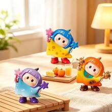 Miniso YOYO Cute Tilted Head S2 Series Icon Box Figure Blind Box, Solid PVC Craft,Desktop Display Ornament,Lovely Character Model, IP Collectible Ornament For Fans, Recommended For Ages 14 And Above(1 PC Random Delivery) - Multicolor - View 3