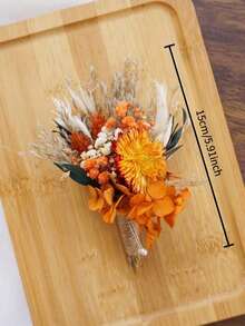 1/2/6/12/20pcs Boho Mini Artificial Flower Bouquet Set, Small Vase Tabletop Floral Decor, Envelope Gift Box Ornaments - Multicolor - View 7