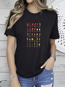 Women T-Shirts - Black - View 1