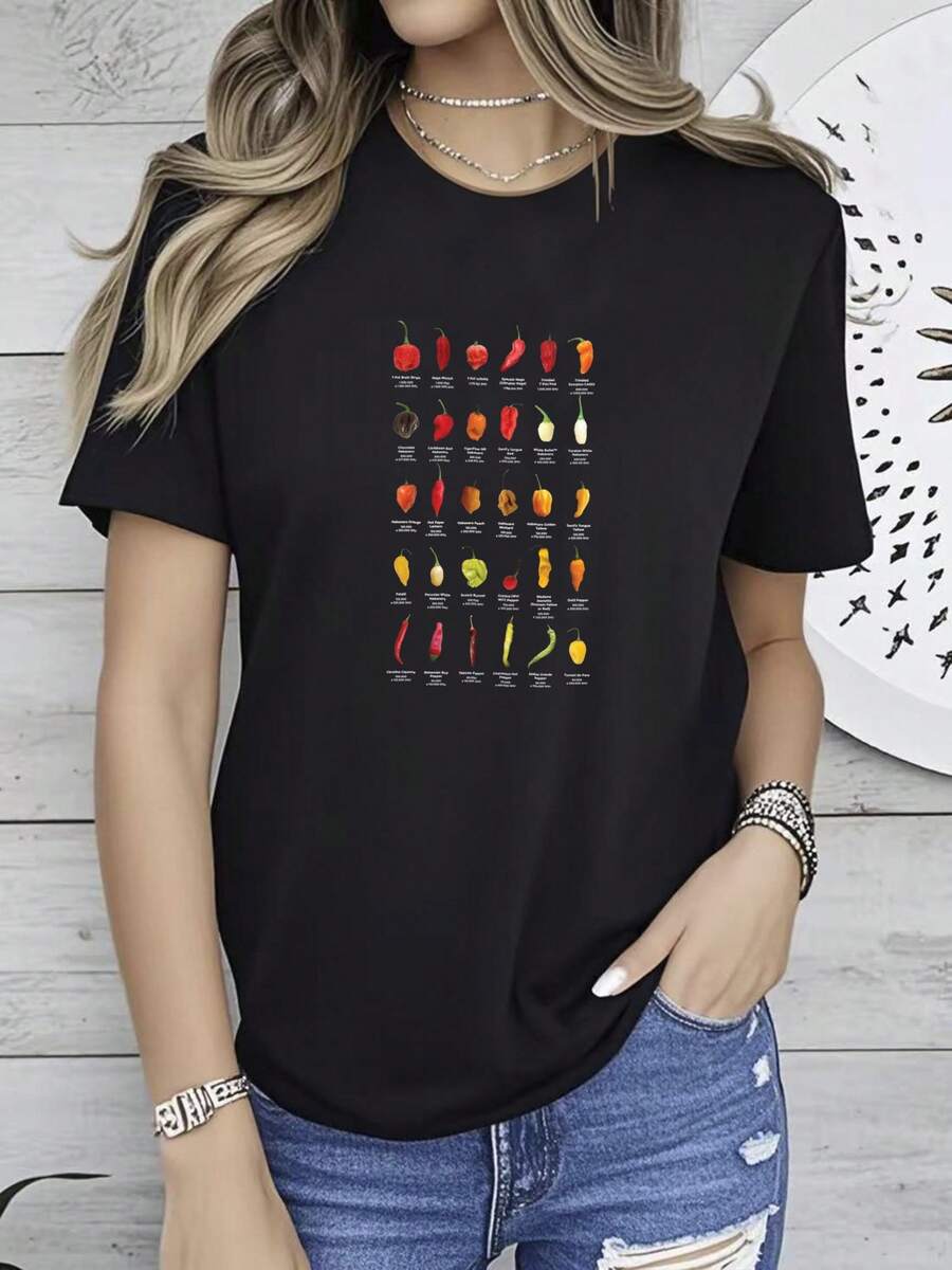 Women T-Shirts - Black - View 1