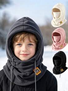 Winter Balaclava Mask Hat For Boy, Girl And Kids, Ear Warmer Neck Gaiter Cycling Face Cover - Multicolor - View 1