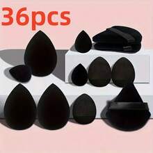 12/1pc Makeup Tool Set, 3pcs Triangle Sponge Powder Puffs, Suitable For Loose Powder Setting, Soft Triangle Powder Puffs Suitable For Body Powder Setting, 1 Set Makeup Sponge Set, Includes Sponge Powder Puffs For Liquid Foundation, Fingertip Powder Puffs For Concealer, 3pcs Makeup Sponges For Liquid Cosmetics - Multicolor - View 8