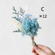 1/2/4/6/12pcs Boho Mini Artificial Flower Bouquet, Men Boutonniere For Groom Groomsmen, Desktop Cake Decor & Bridal Party Gift - Multi-color 1 - View 19