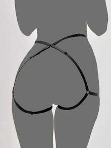 1件女款性感內衣，附可調節彈性裝飾肩帶，適合度假與日常穿著配件 - 彩色 - 查看 1