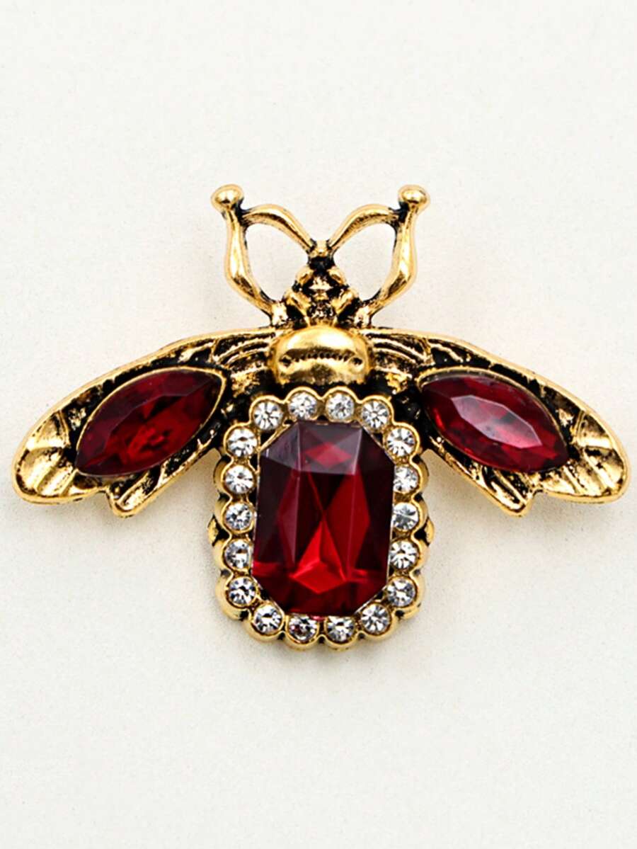 1pc Elegant Vintage Zinc Alloy Animal Brooch - Purple (Baroque Style) - View 1
