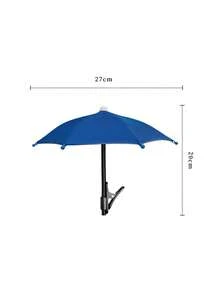 Outdoor Waterproof Anti-Glare Phone Sunshade Umbrella, Built-In Bracket, Mini Umbrella, Essential For Travel, Vacation Camping And Delivery Services - Multicolor - View 14
