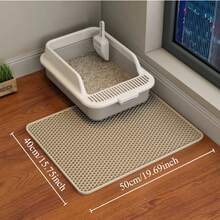 Extra Large Heavy Duty Waterproof Double Layer Non-Slip Washable Pet Floor Protection Mat Cat Litter Box Sand Trapping Mat - Multicolor - View 19
