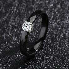 Pinannie 3mm Colorful Enamel Rings For Women, Cubic Zirconia Stainless Steel Ring Engagement Promise Wedding Band Stackable Jewelry Gift For Her US Size 5-12 - Faceted - View 11