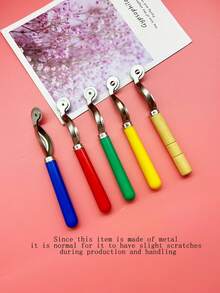 Metal Tracing Wheel, 5 Colors Available, Colorful Round Handle, Sewing DIY Fabric, Leather Sample Transfer, Home Tailoring Pattern Making, Fabric Craft Beginner Tool - Caster Wheel - View 4