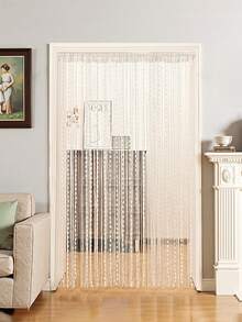 Fashionable All-Season Anti-Fly Anti-Insect Curtain, Tassel Room Divider Screen Decor, Beaded Curtain String Curtain, Glossy String Curtain, Creative Mix & Match, Plush Lantern Ball Curtain, Suitable For Indoor Hanging Decoration, Partition And Wardrobe Curtain - Multicolor - View 7