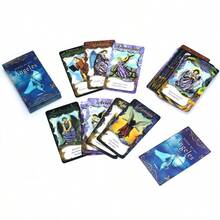 Spanish Tarot Cards Angel Oracle Deck Spanish Spiritual Card Set Divine Guidance Angelic Messages Inspirational Pocket-Sized - Light Grey - View 3