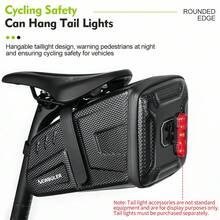 NEWBOLER Bicycle Seat Bag Portable Bike Saddle Bag EVA Hard Shell Bike Tail Bag MTB Road Bike Bag Accessories - Multicolor - View 6
