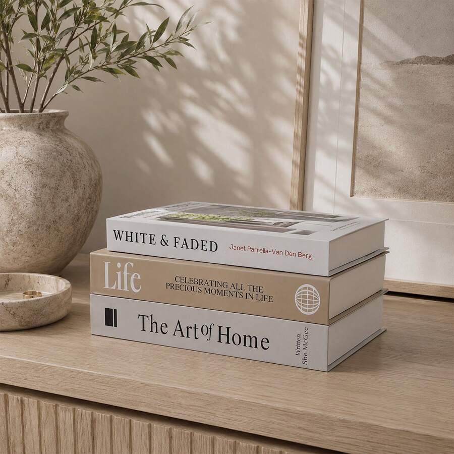3 Sets Paper Aesthetic Decorative Books, Coffee Table Decorative Books - Faux Decorative Books For Decoration - Home Desktop Decoration - Bedside Table Decoration - Home Bookshelf Decoration - Multicolor - View 1