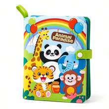 Infant & Toddler Educational Cloth Book, Early Learning 3D Tear-And-Stick Game, Teething Toy - Multicolor - View 10